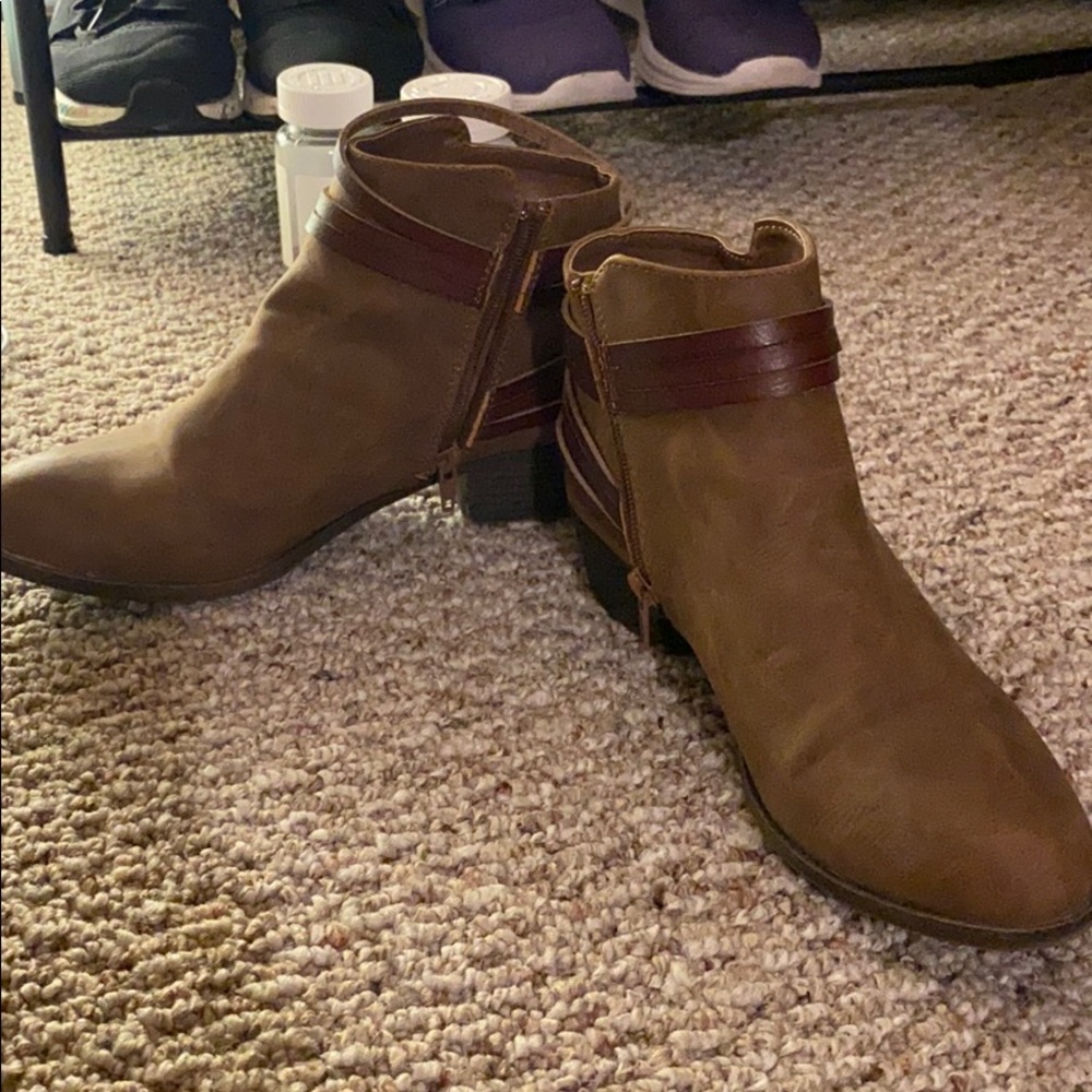 Chestnut Madden Girl Ankle Boots
